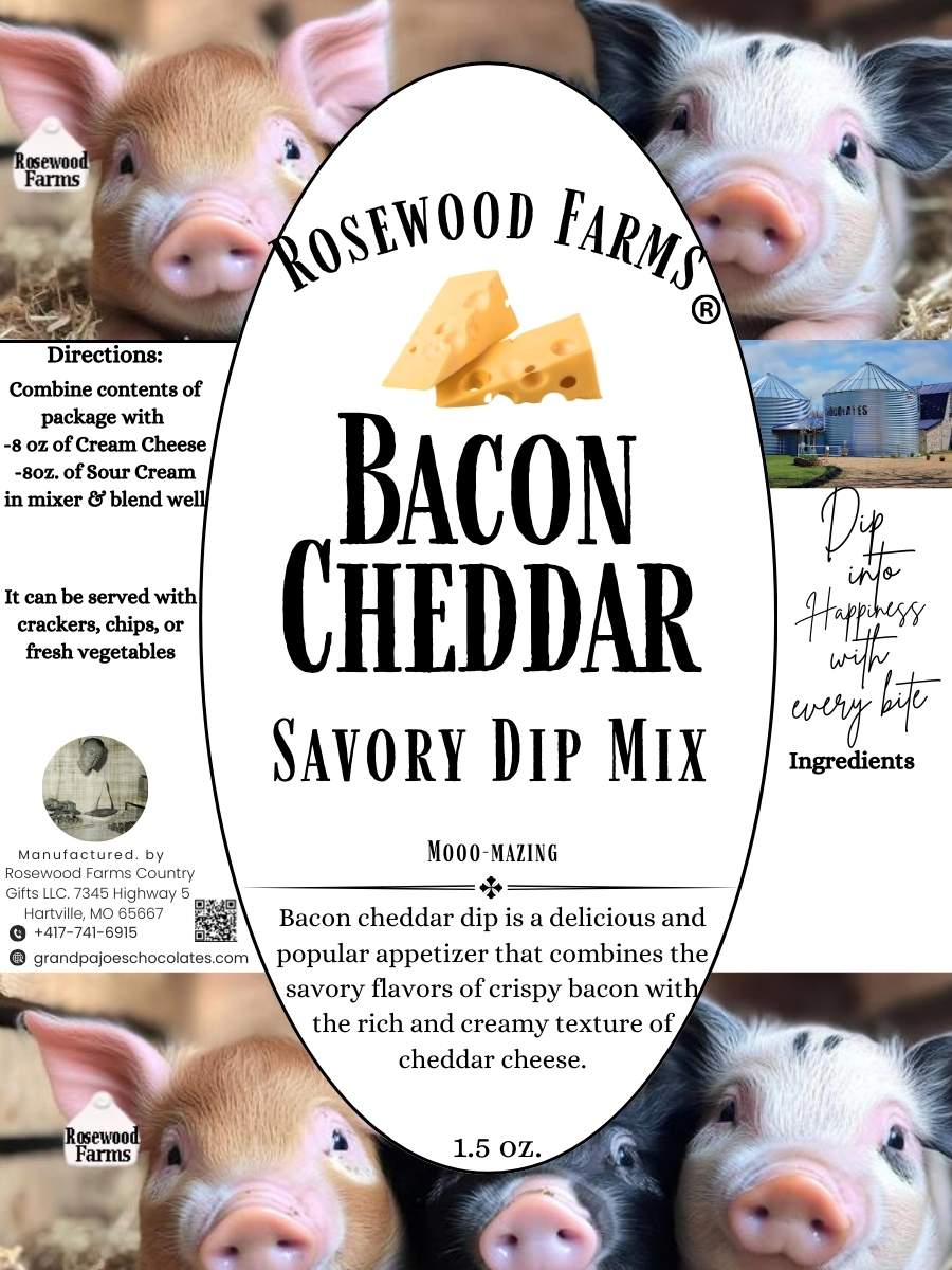 Bacon & Cheddar Dip Mix - Grandpa Joe's Chocolates