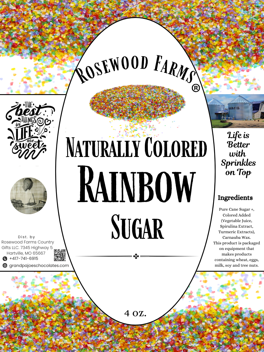 Naturally Colored Rainbow Sugar - Grandpa Joe's Chocolates