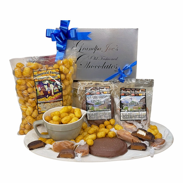 Caramel Lovers Gift Basket - Grandpa Joe's Chocolates