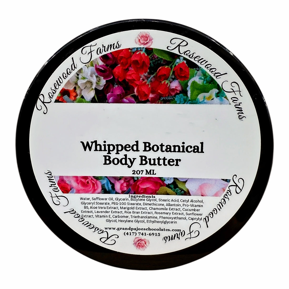 Rosewoods Collection :Whipped Botanical Body Butter - Grandpa Joe's Chocolates