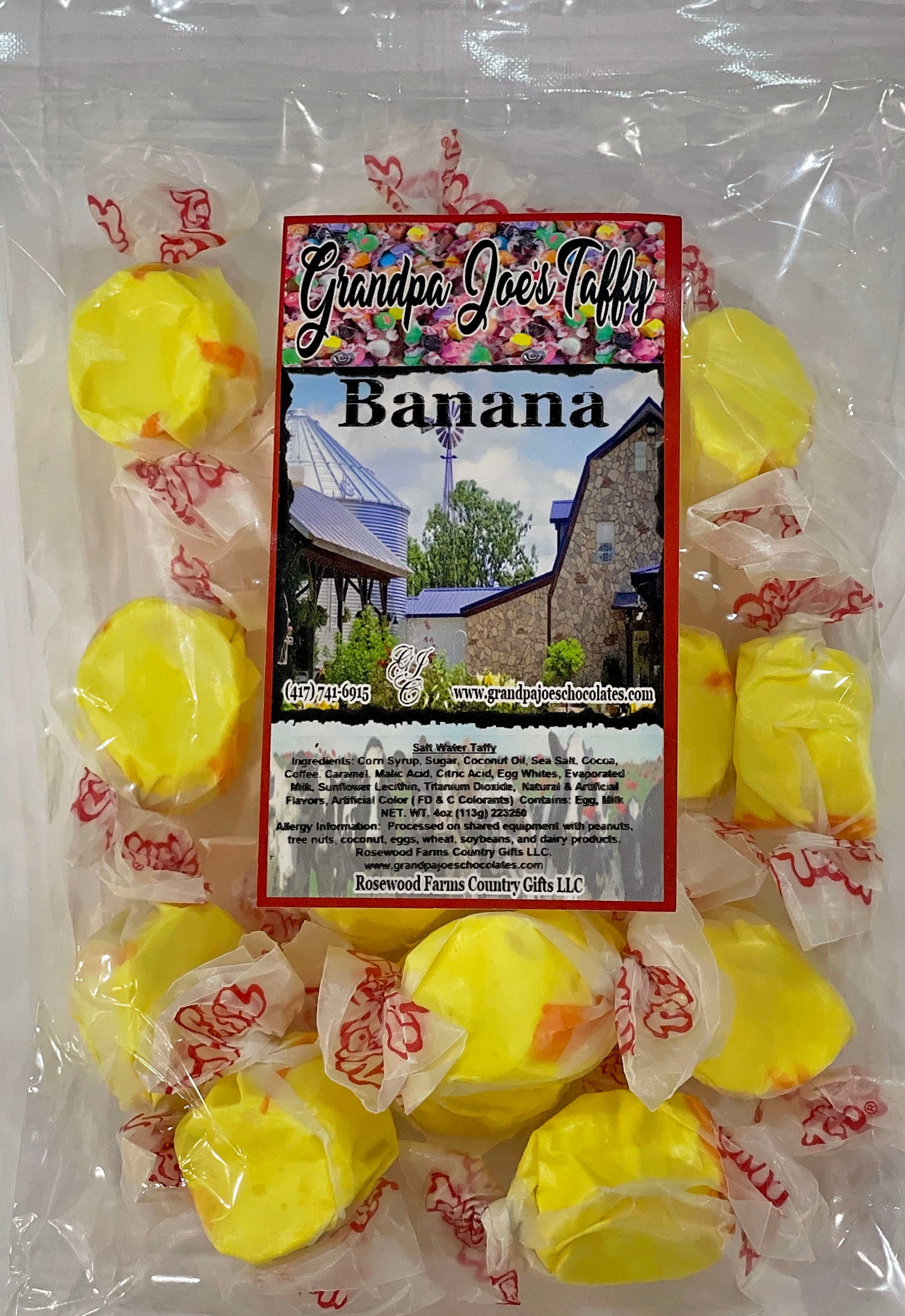 Banana Taffy - Grandpa Joe's Chocolates