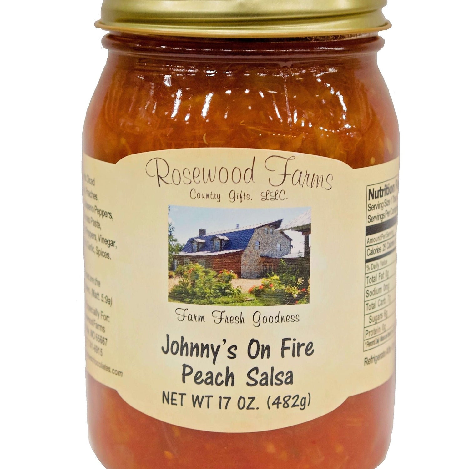 Johnny's on Fire Peach Salsa - Grandpa Joe's Chocolates
