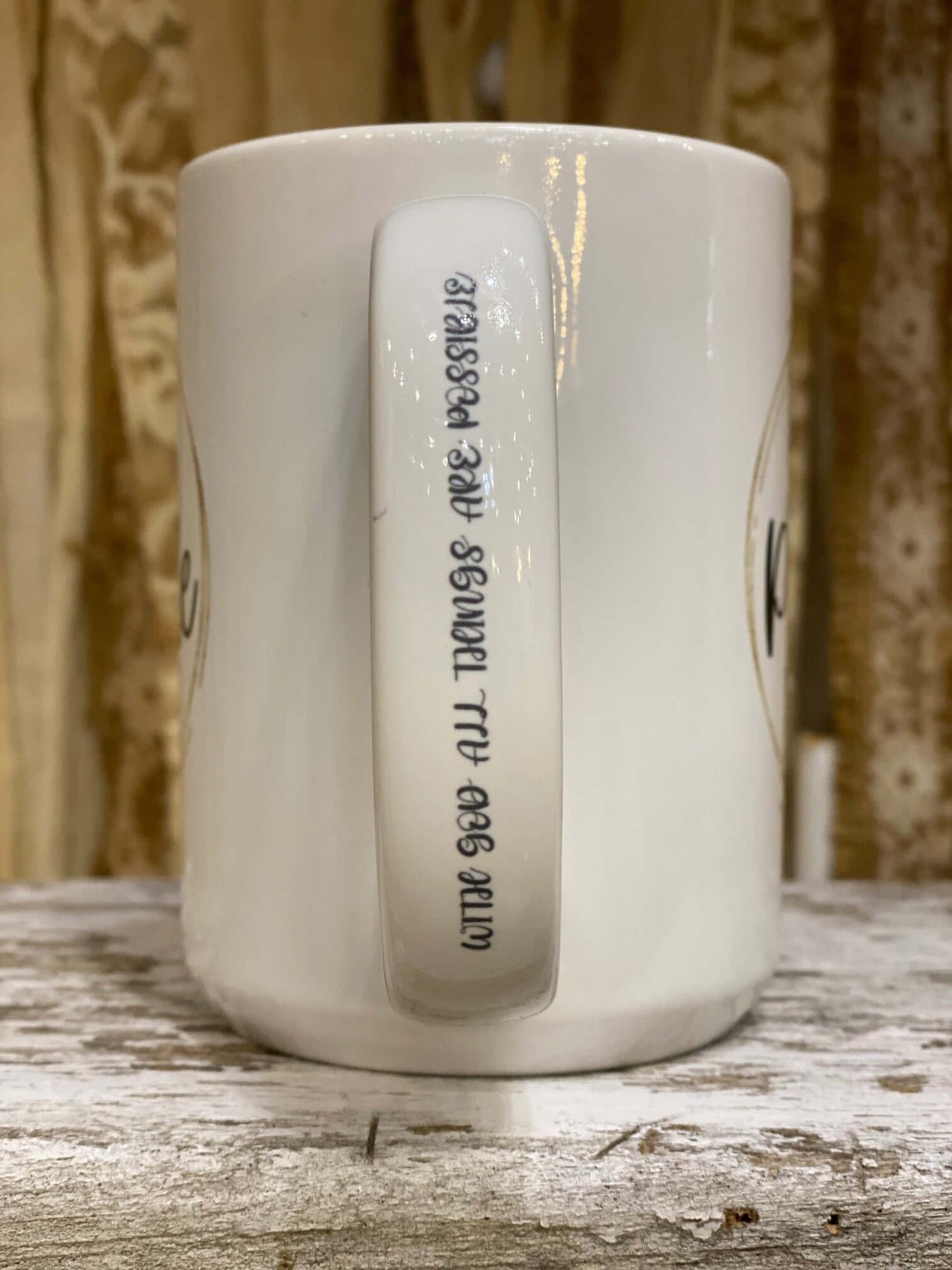 With God All Things Are Possible Mug - Grandpa Joe's Chocolates