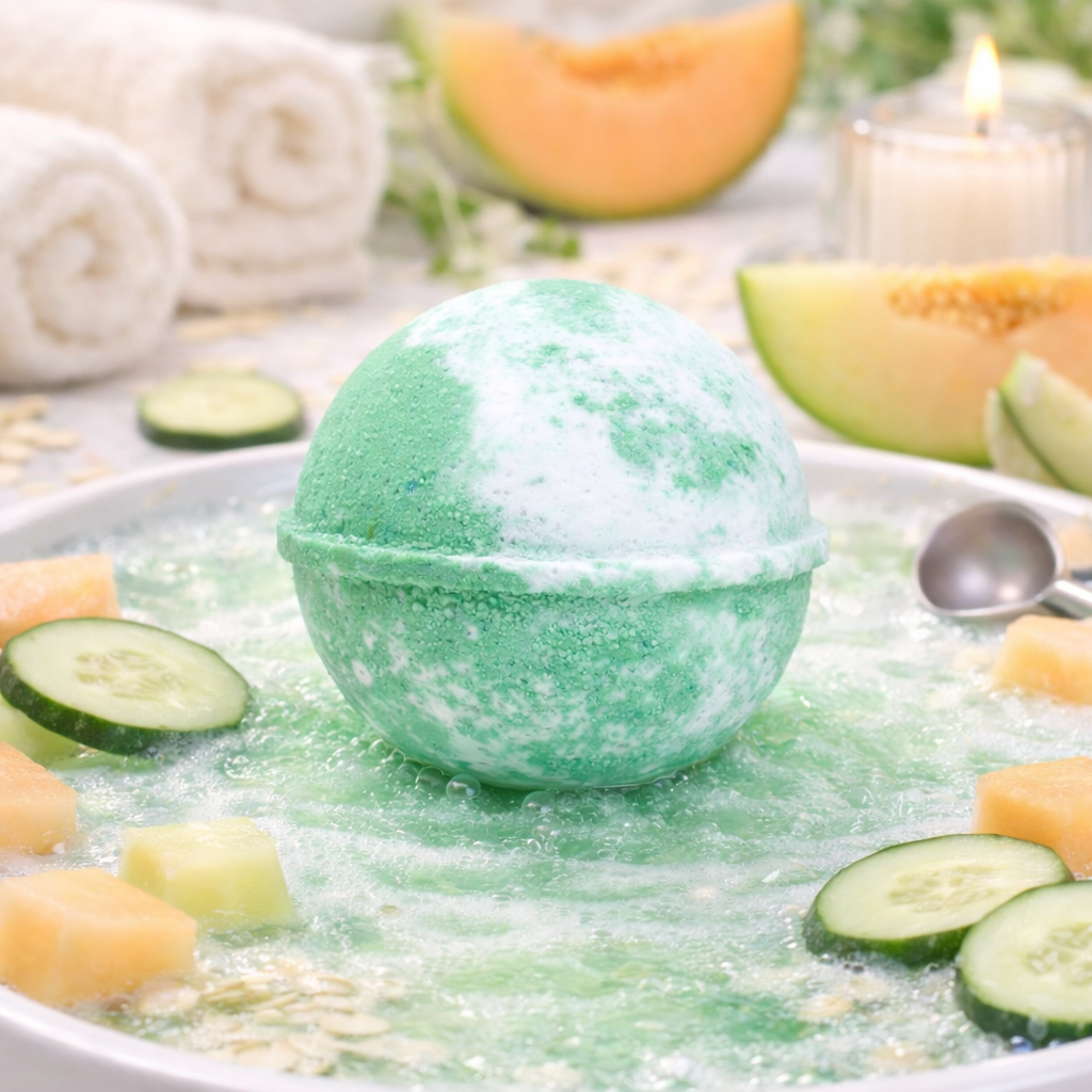 Cucumber Melon Bath Bomb - Grandpa Joe's Chocolates