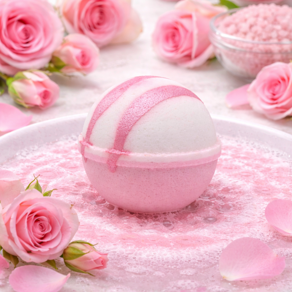 Rose Petal Bath Bomb - Grandpa Joe's Chocolates