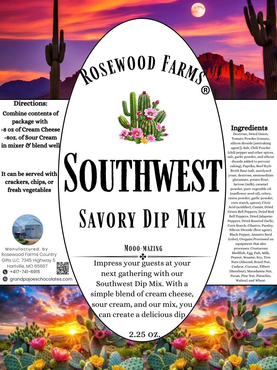 Savory Southwest Dip Mix - Grandpa Joe's Chocolates