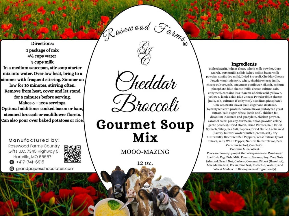 Cheddar Broccoli Soup - Grandpa Joe's Chocolates