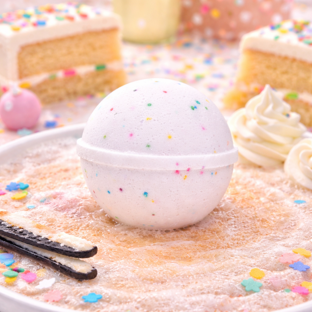 Birthday Cake Bath Bomb - Grandpa Joe's Chocolates