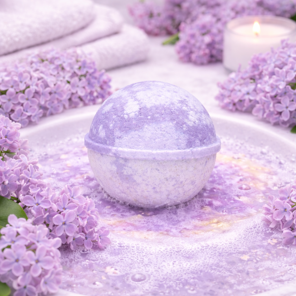 Old Fashioned Lilac Bath Bomb - Grandpa Joe's Chocolates