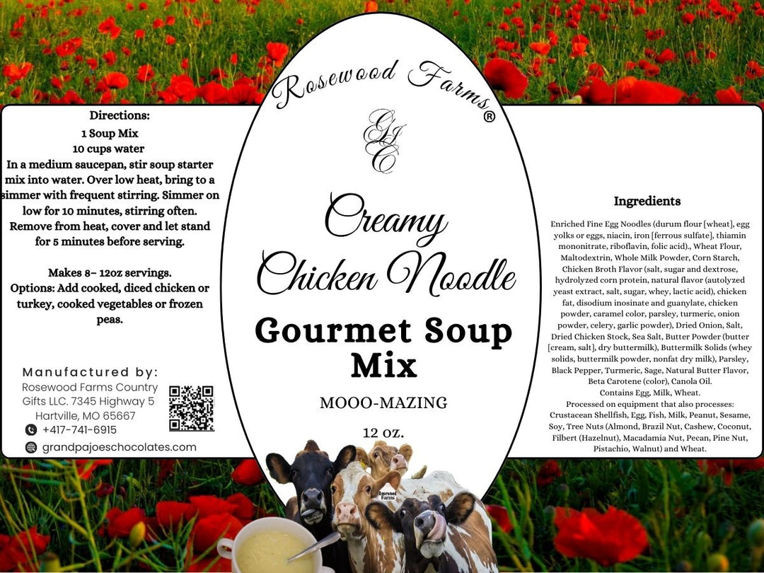 Creamy Chicken Noodle Soup - Grandpa Joe's Chocolates