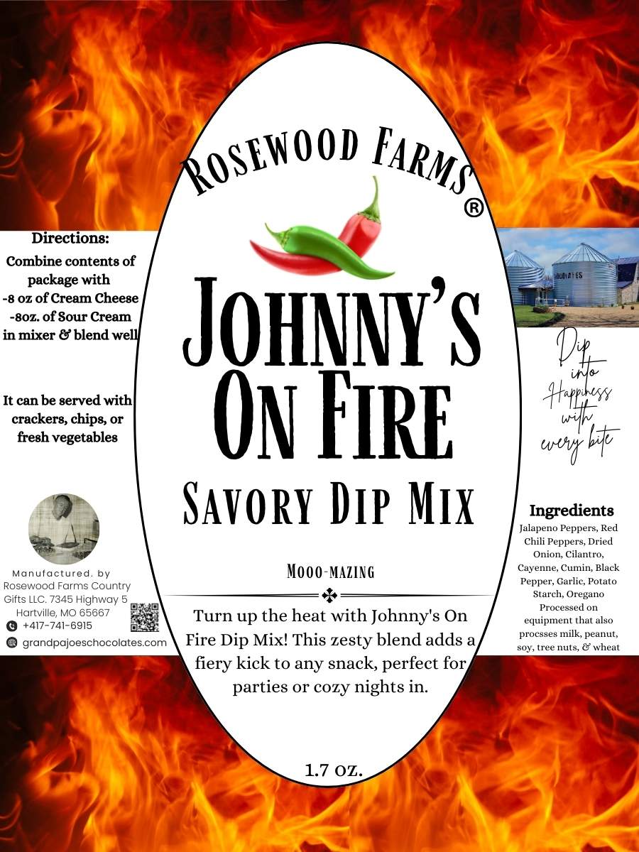 Johnny's on Fire Dip Mix - Grandpa Joe's Chocolates