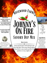 Johnny's on Fire Dip Mix - Grandpa Joe's Chocolates