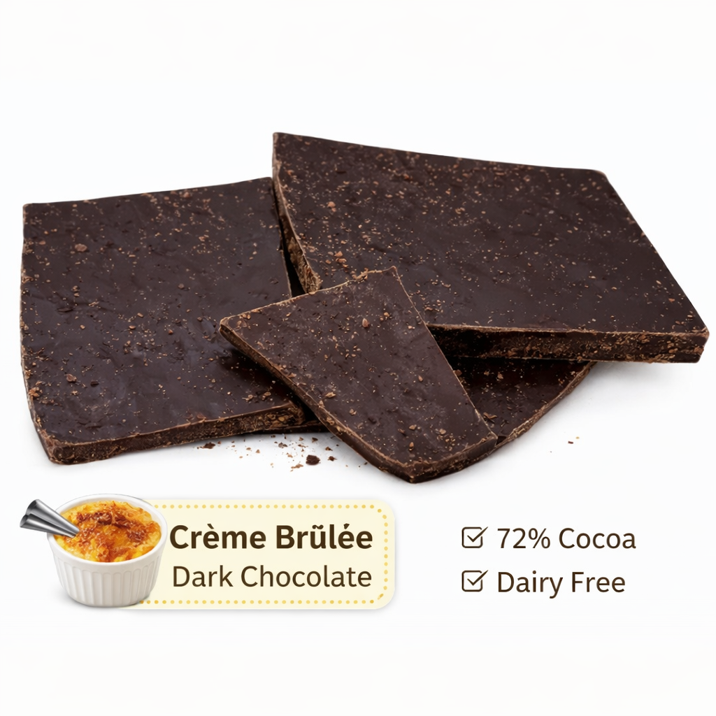 Creme Brulee 72% Dark Chocolate - Grandpa Joe's Chocolates