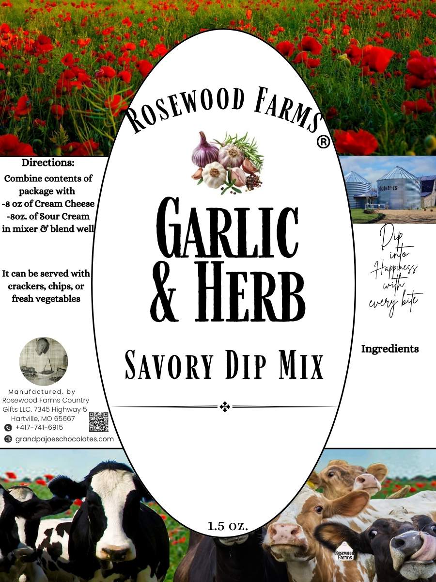 Garlic and Herb Dip Mix - Grandpa Joe's Chocolates