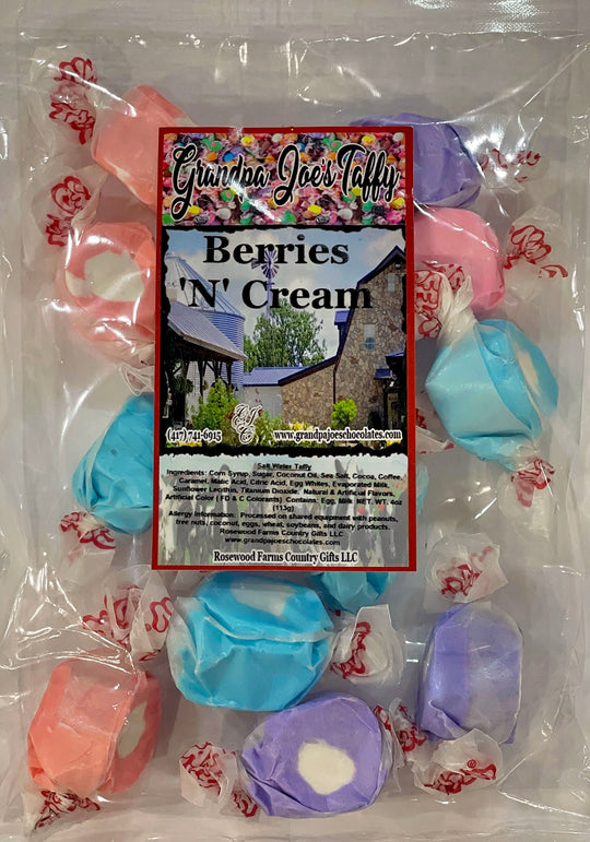 Berries & Cream Taffy - Grandpa Joe's Chocolates