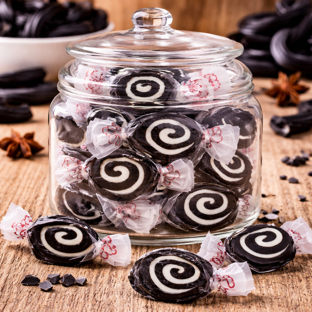 Licorice Swirl Taffy - Grandpa Joe's Chocolates