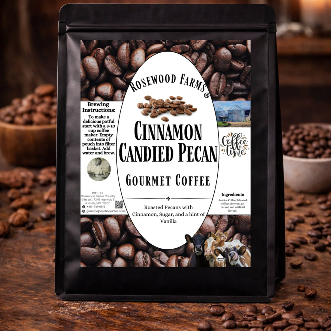 Cinnamon Candied Pecan Coffee - Grandpa Joe's Chocolates