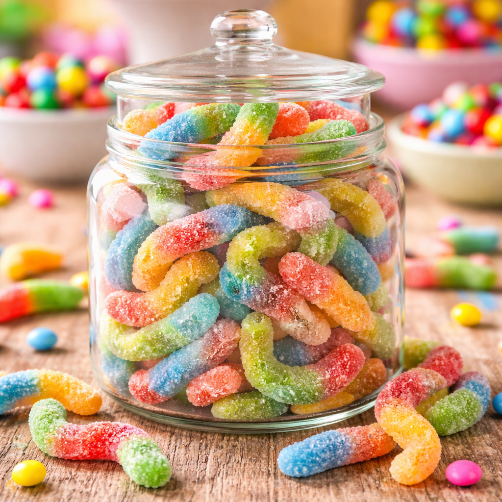 Sour  Gummi Worms - Grandpa Joe's Chocolates