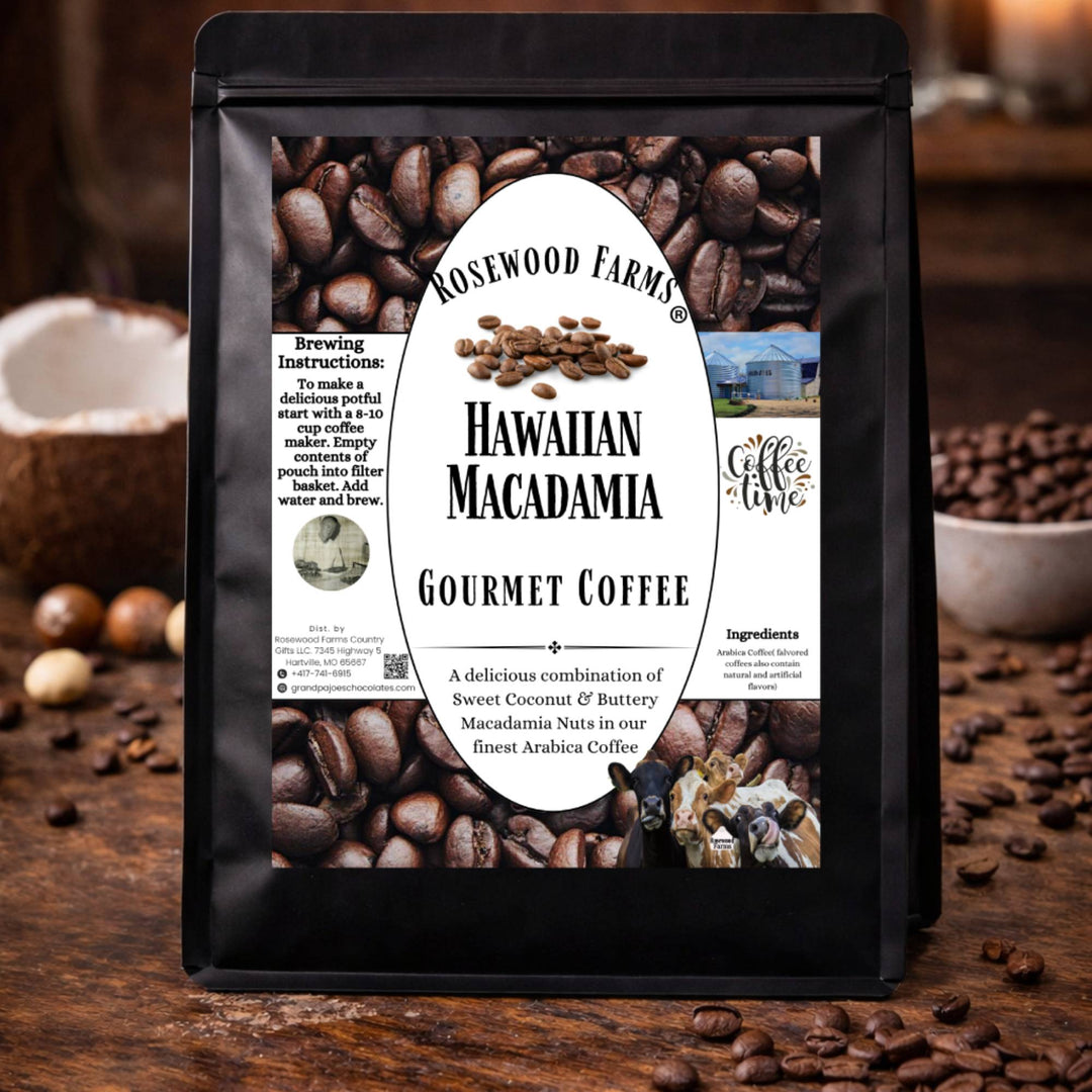 Hawaiian Macadamia Coffee - Grandpa Joe's Chocolates