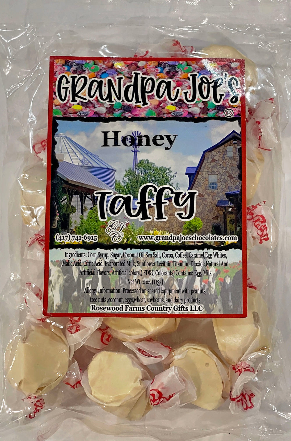 Honey Taffy - Grandpa Joe's Chocolates