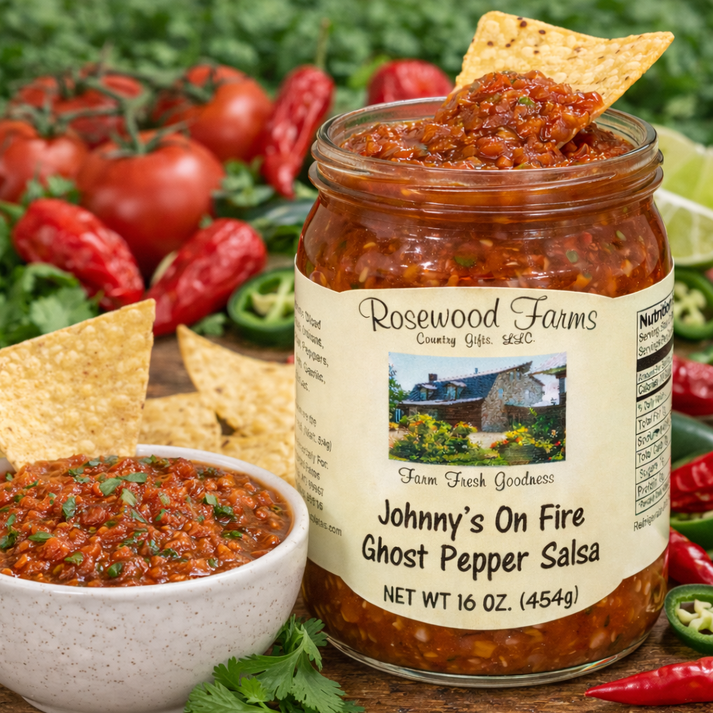 Johnny's on Fire Ghost Pepper Salsa - Grandpa Joe's Chocolates