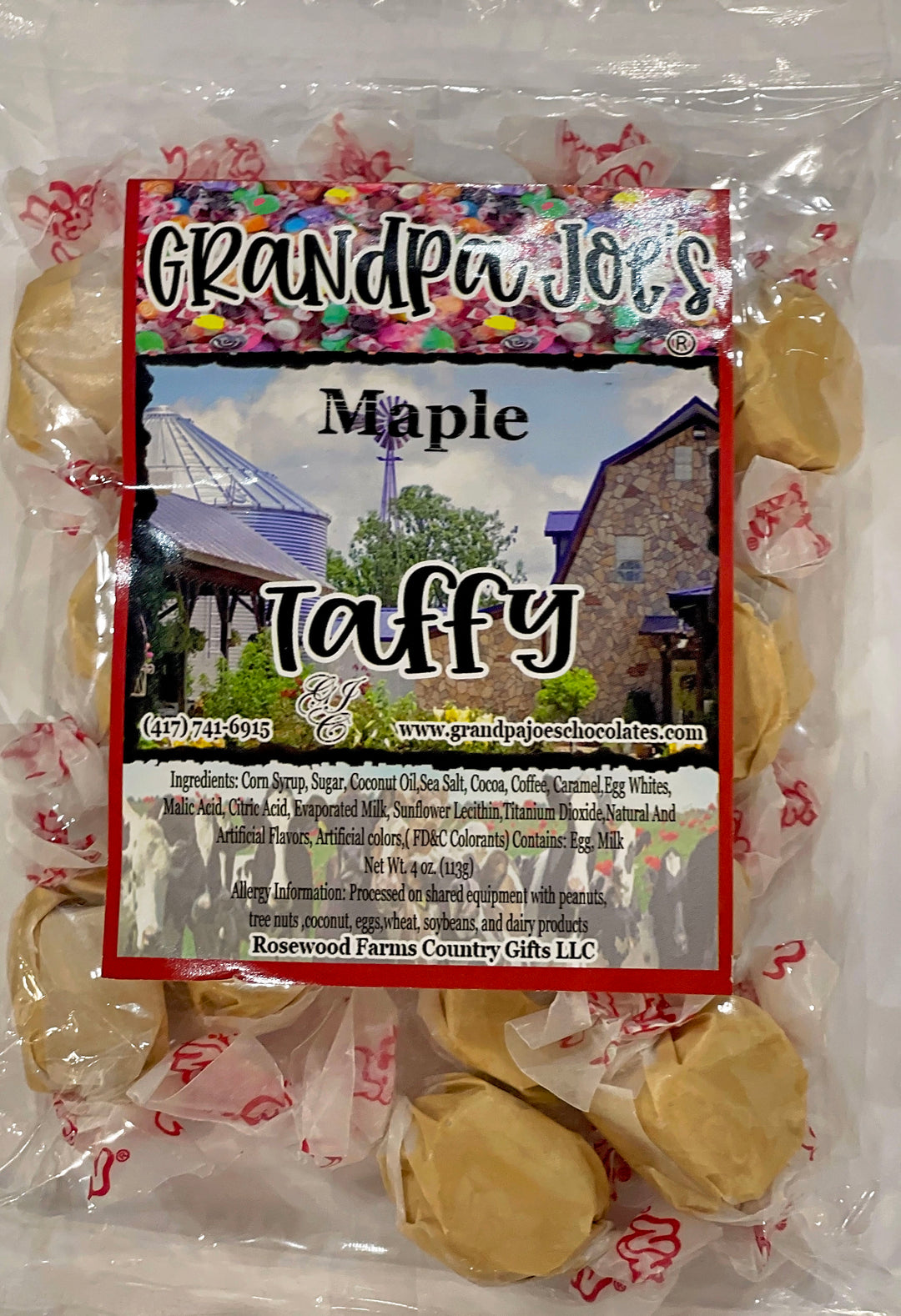Maple Taffy - Grandpa Joe's Chocolates