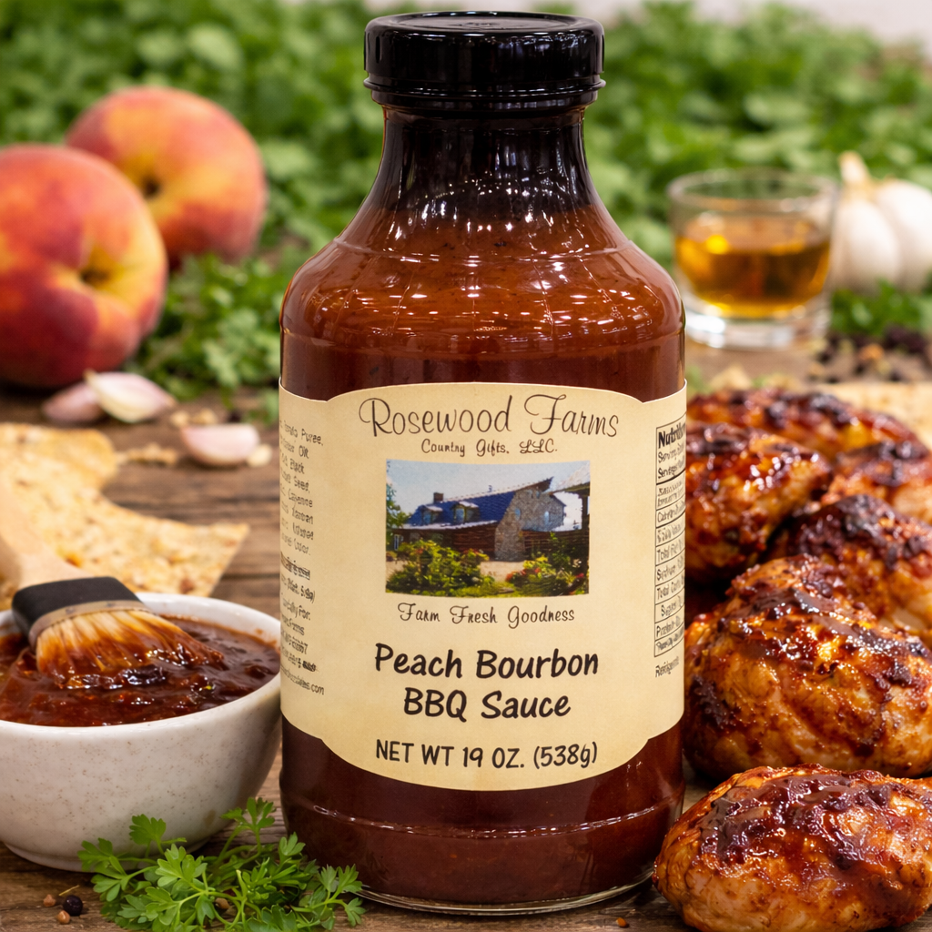 Peach Bourbon BBQ Sauce - Grandpa Joe's Chocolates