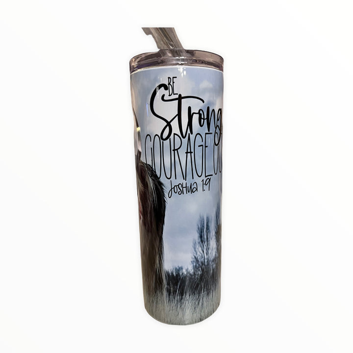 Be Strong &amp; Courageous Tumbler - Grandpa Joe&