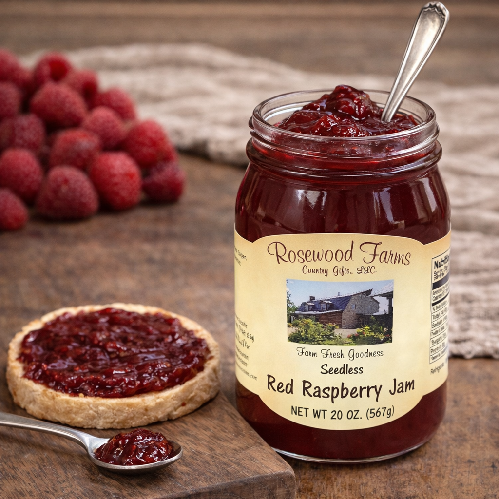 Seedless Red Raspberry Jam - Grandpa Joe's Chocolates