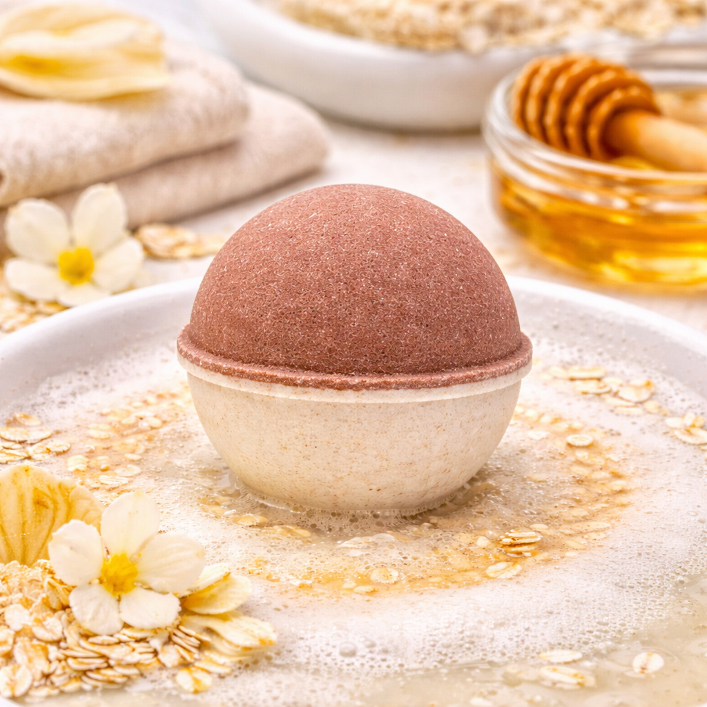 Oatmeal Milk & Honey Bath Bomb - Grandpa Joe's Chocolates