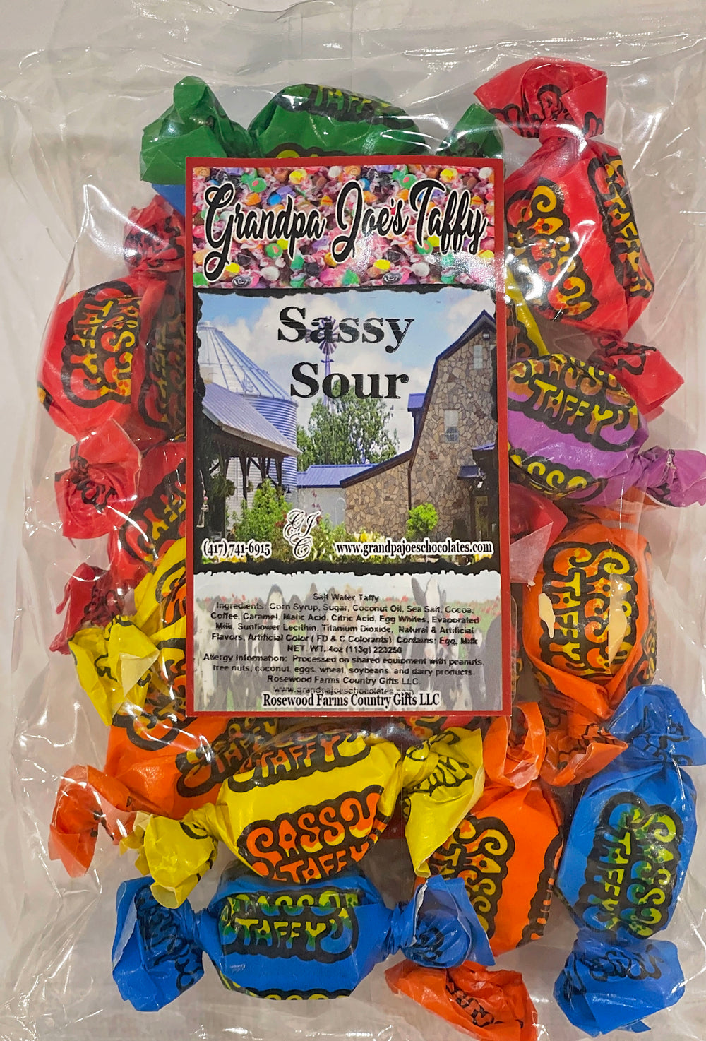 Sassy Sour Taffy - Grandpa Joe's Chocolates