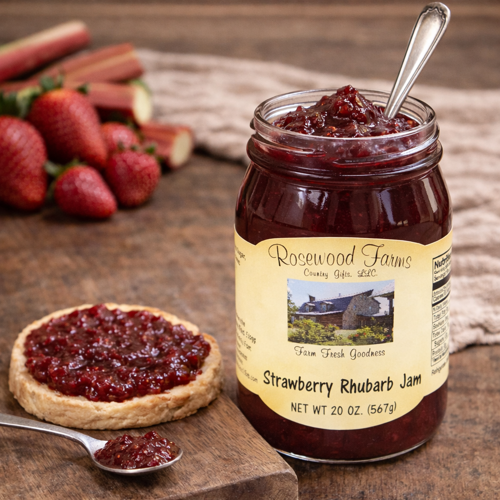 Strawberry Rhubarb Jam - Grandpa Joe's Chocolates