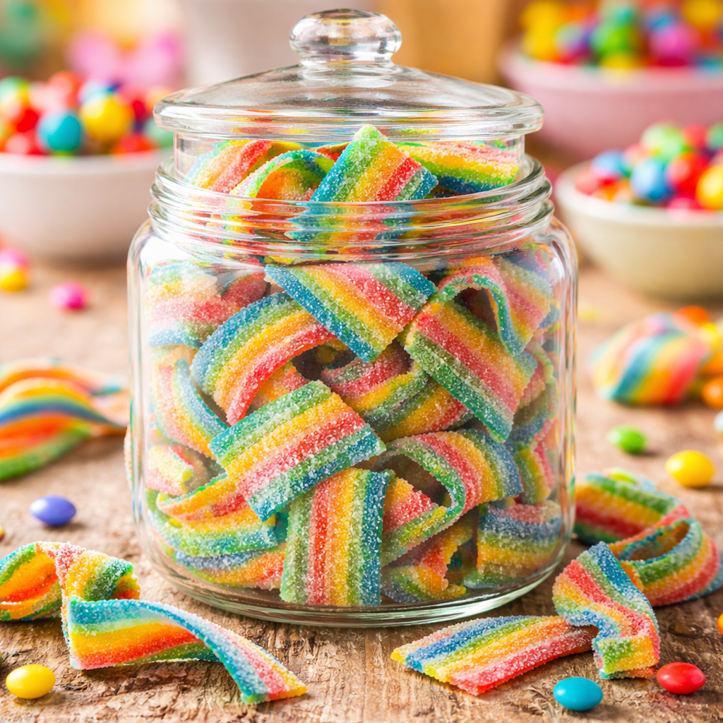 Tutti Fruiti Sour Belts - Grandpa Joe's Chocolates