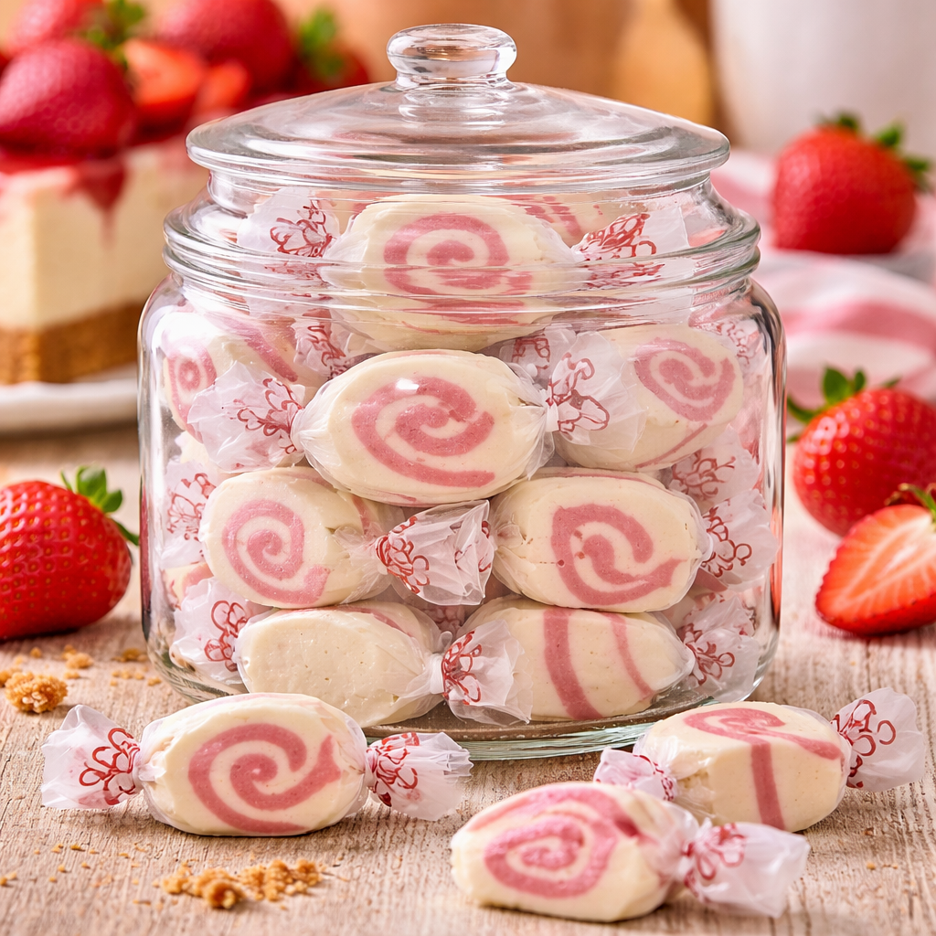 Strawberry Cheesecake Taffy - Grandpa Joe's Chocolates