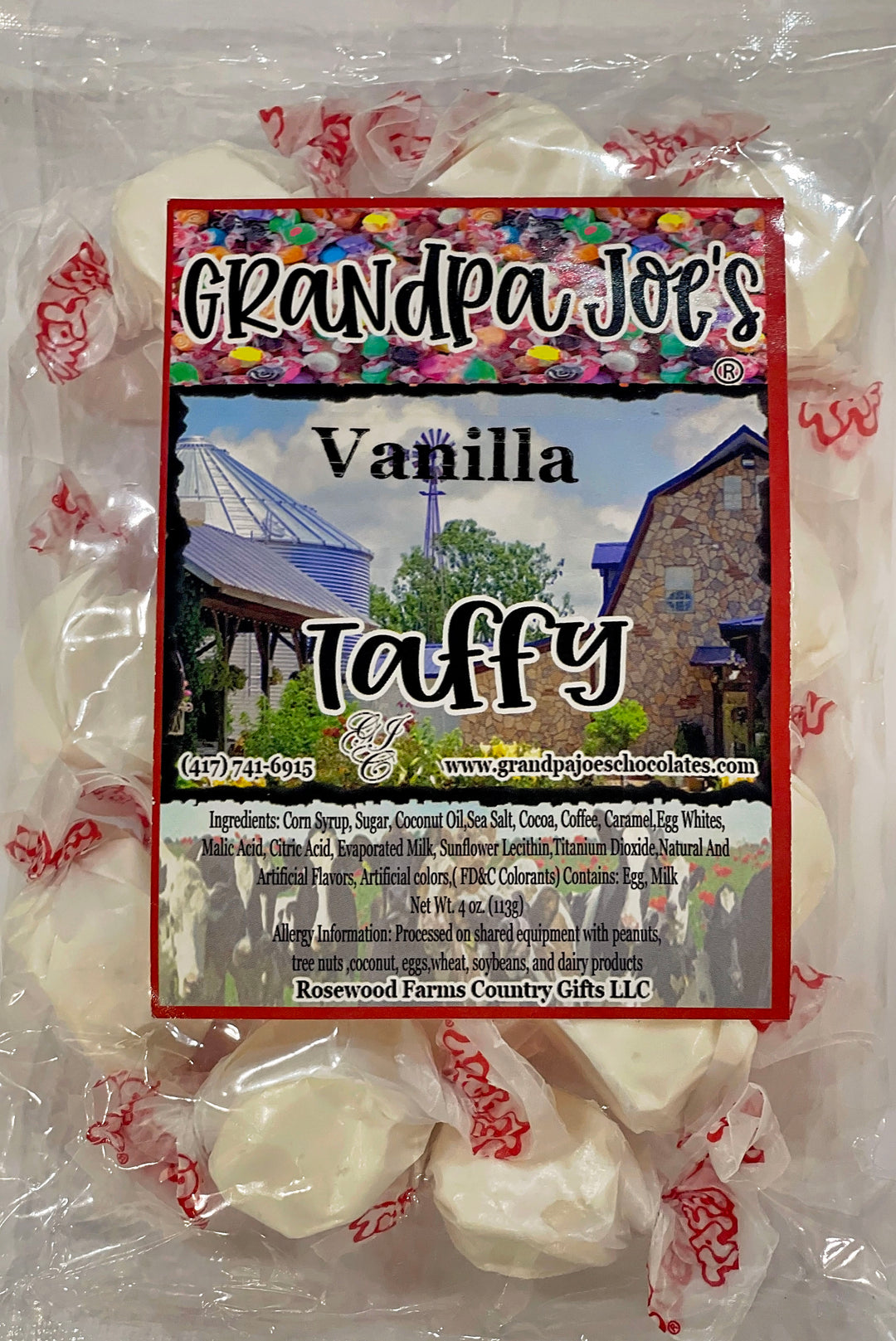 Vanilla Taffy - Grandpa Joe's Chocolates