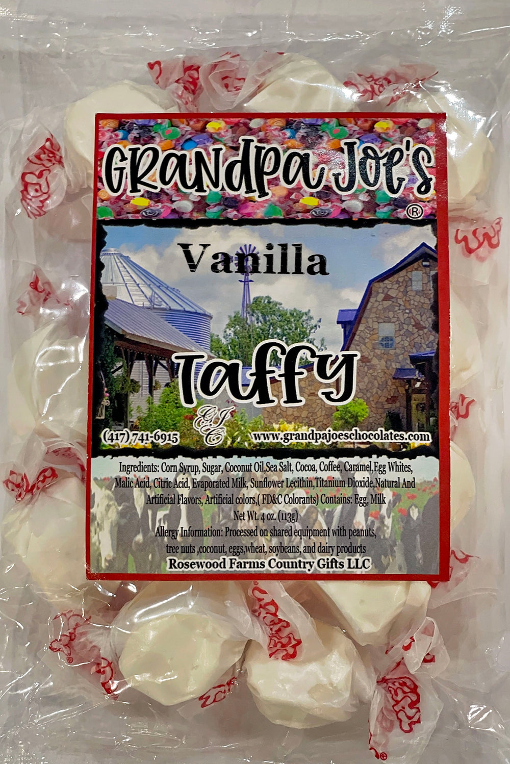 Vanilla Taffy - Grandpa Joe's Chocolates