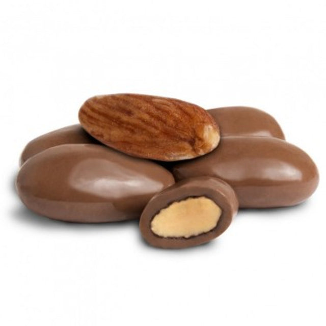 Chocolate Covered Amaretto Almonds Perfect Portion Bag - Grandpa Joe's Chocolates