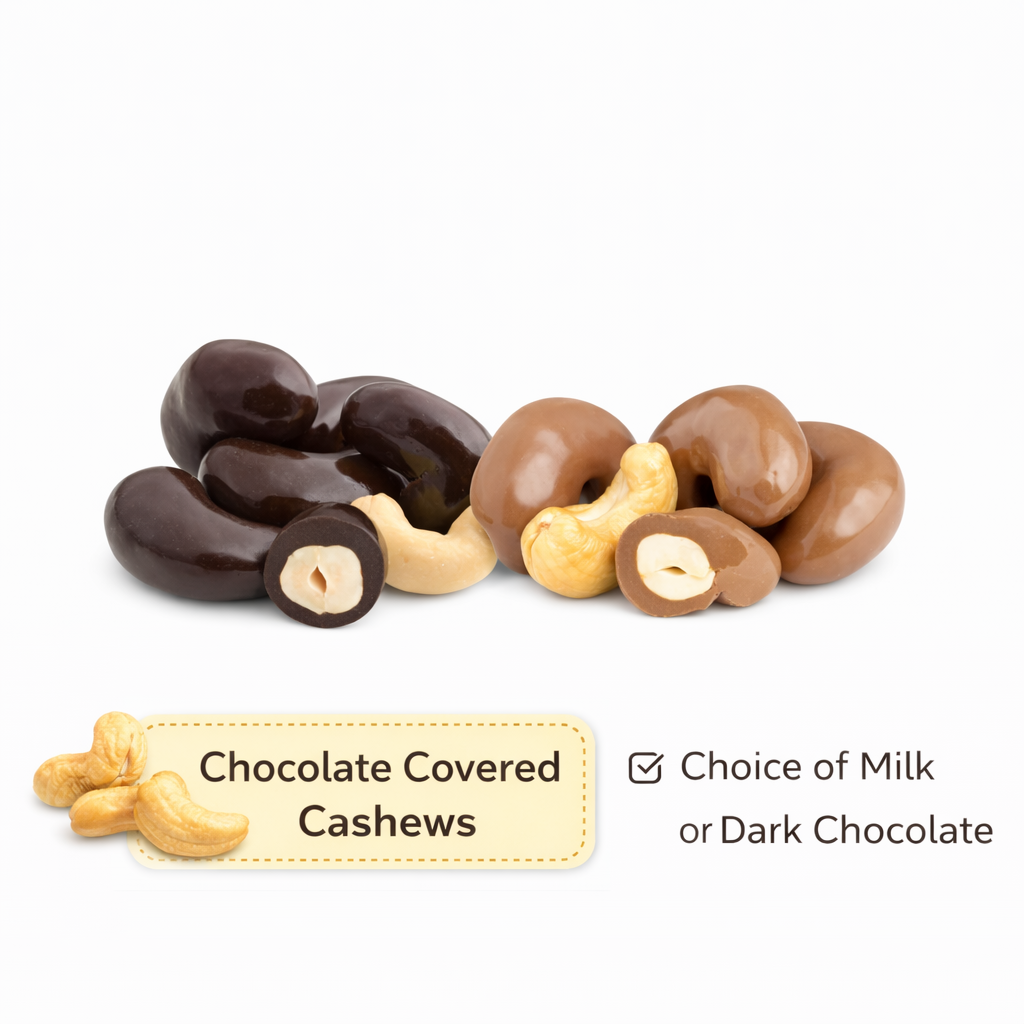 Chocolate Covered Cashews Perfect Portion Bag - Grandpa Joe's Chocolates