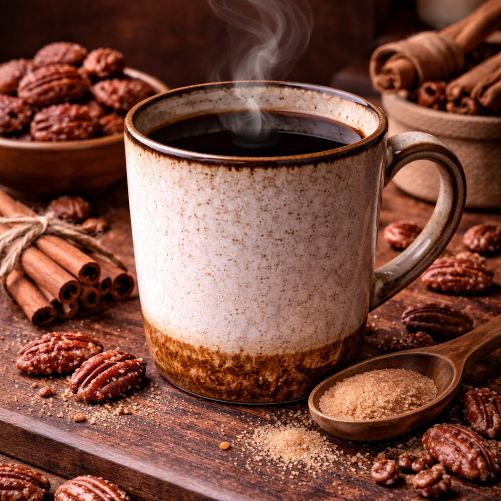 Cinnamon Candied Pecan Coffee - Grandpa Joe's Chocolates