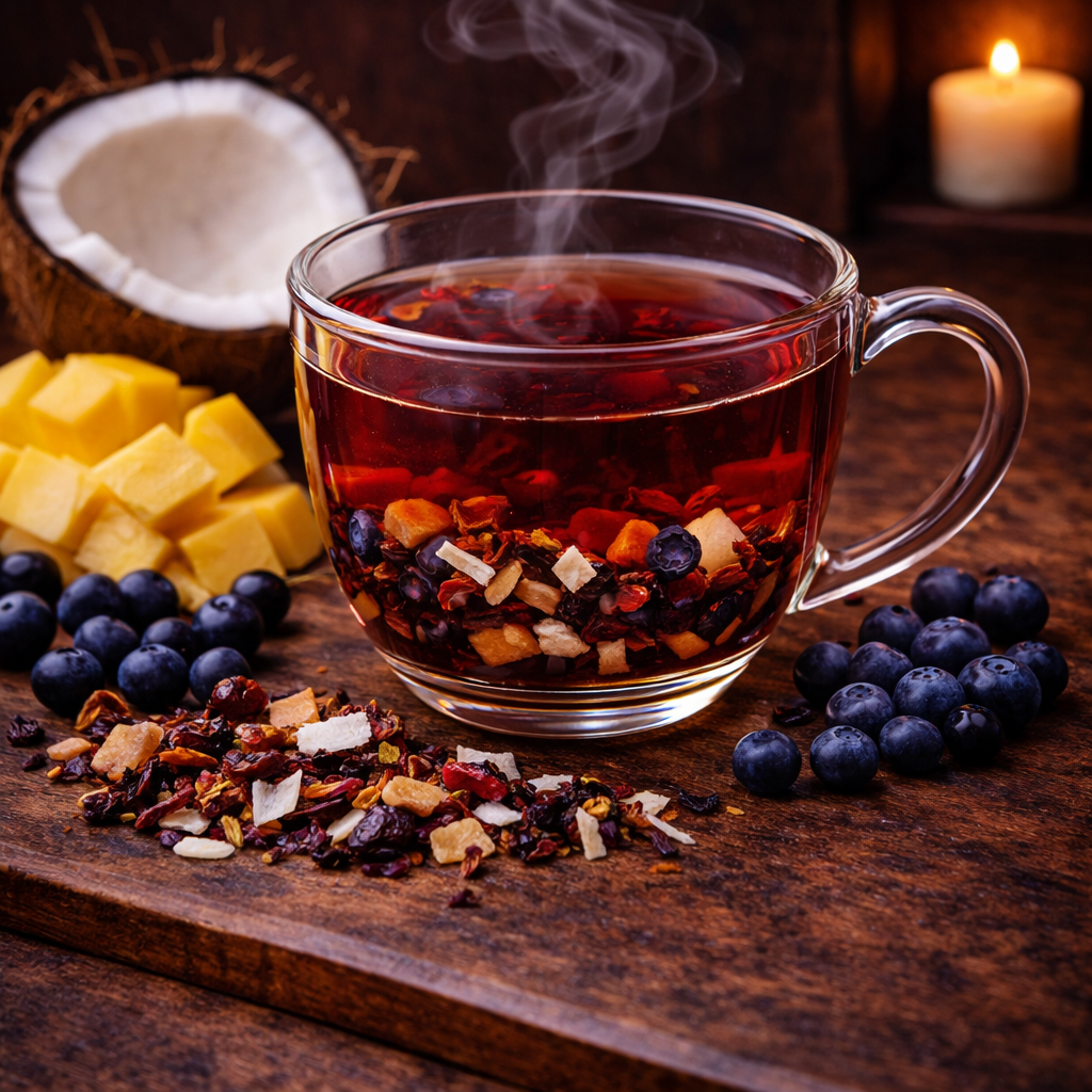 Coconut Hibiscus Fruit Tisane - Grandpa Joe's Chocolates