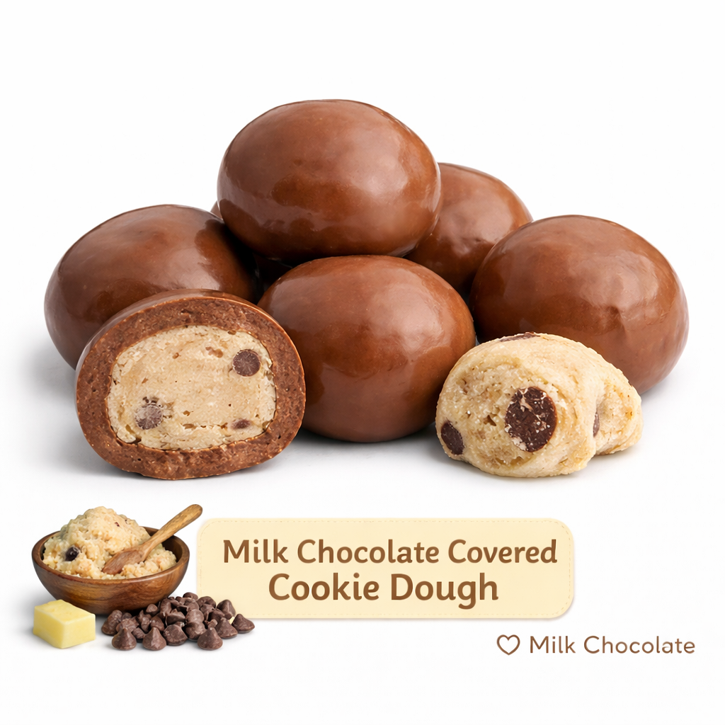 Milk Chocolate Covered Cookie Dough Perfect Portion Bag - Grandpa Joe's Chocolates