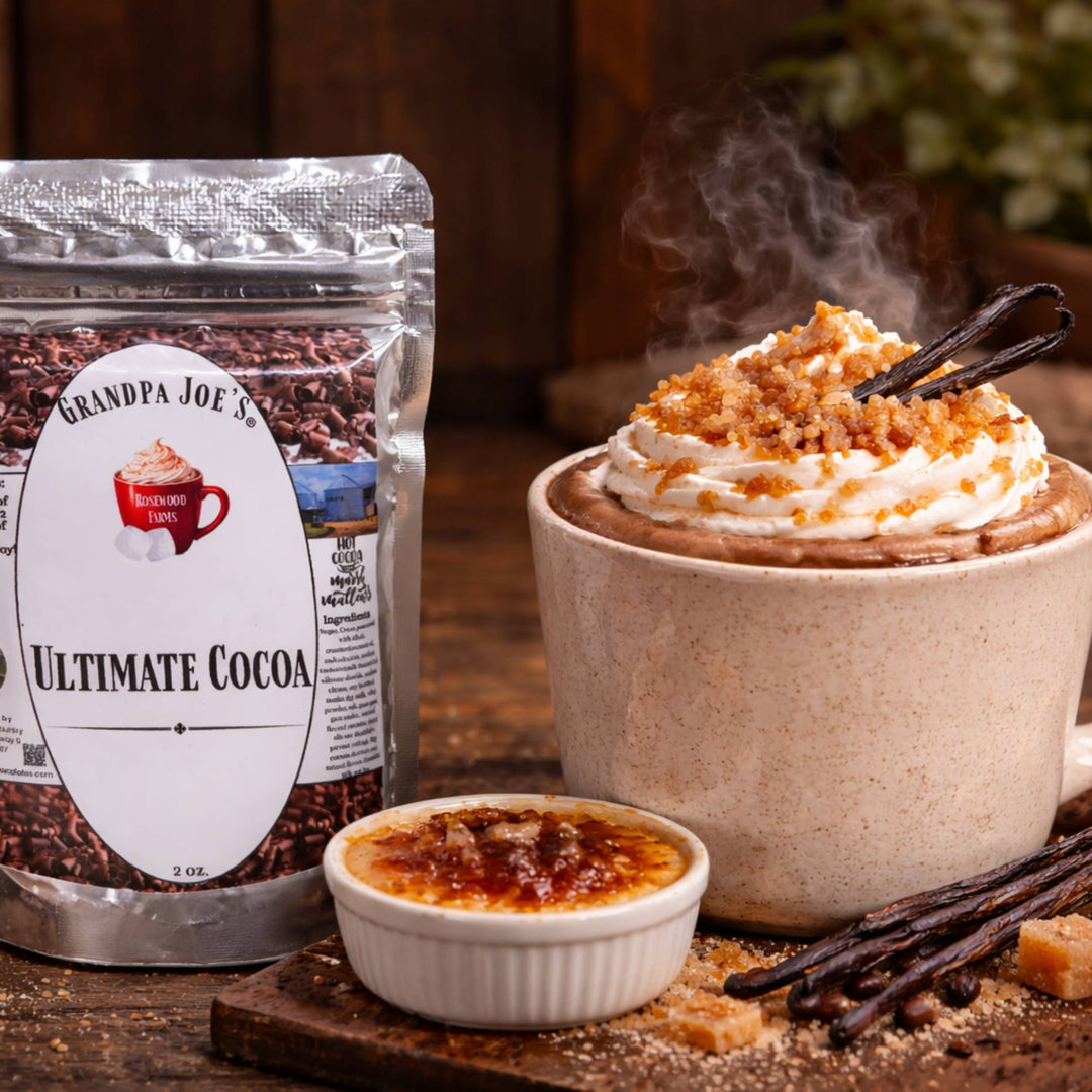 Grandpa Joe’s Ultimate Crème Brûlée Cocoa - Grandpa Joe's Chocolates