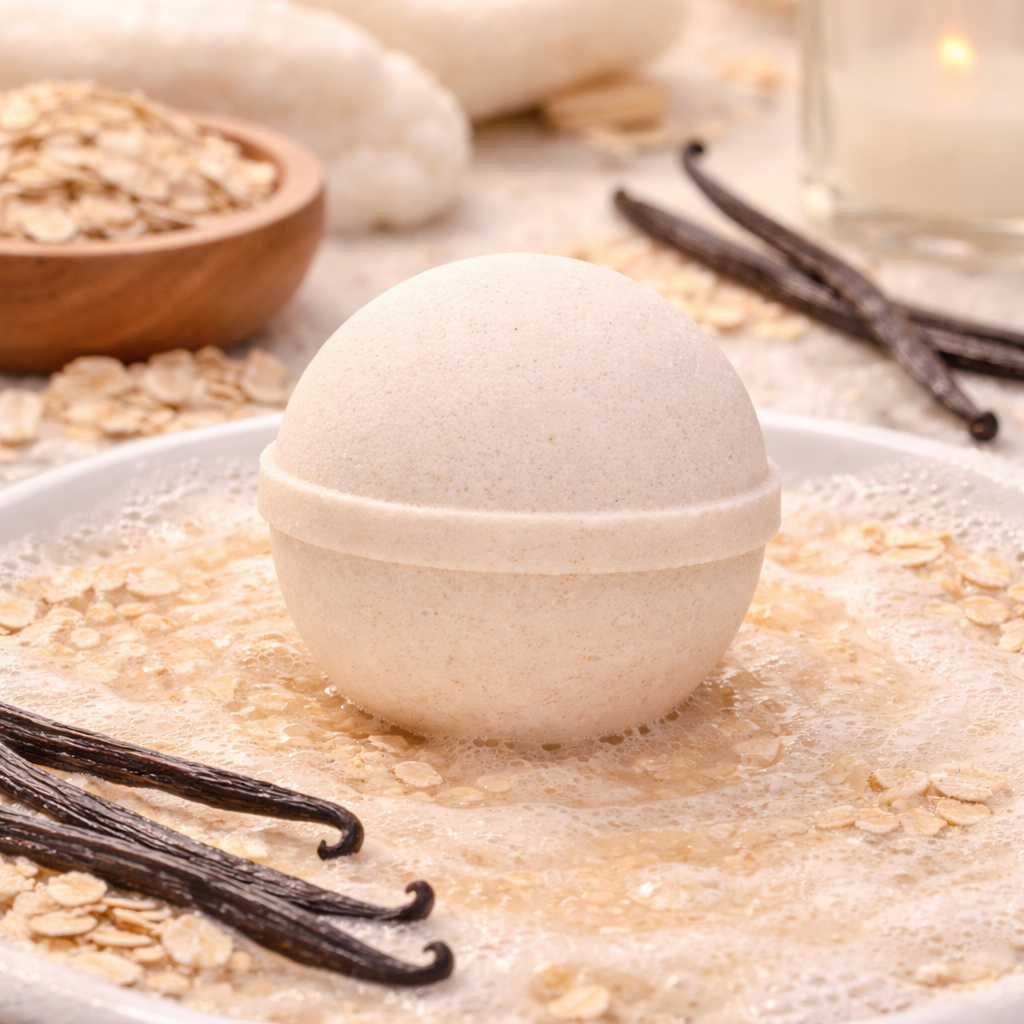 Vanilla Oatmeal Bath Bomb - Grandpa Joe's Chocolates