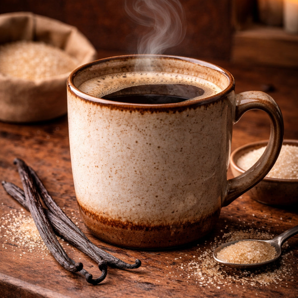 Double Vanilla Crème Coffee – Whole Bean or Ground - Grandpa Joe's Chocolates