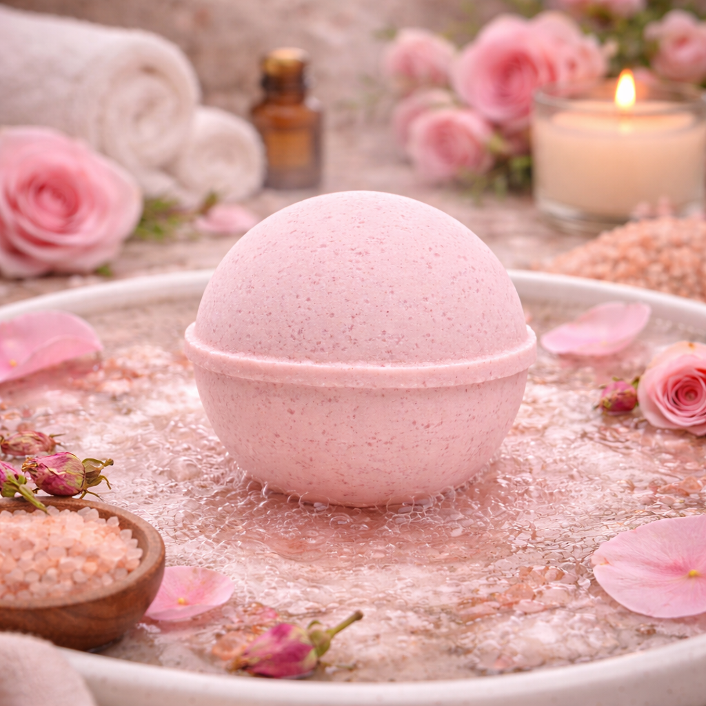 Sweet Rose Bath Bomb - Grandpa Joe's Chocolates