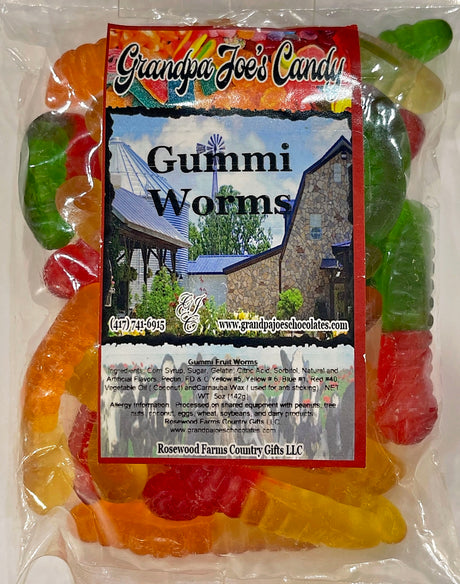 Gummi Worms - Grandpa Joe's Chocolates