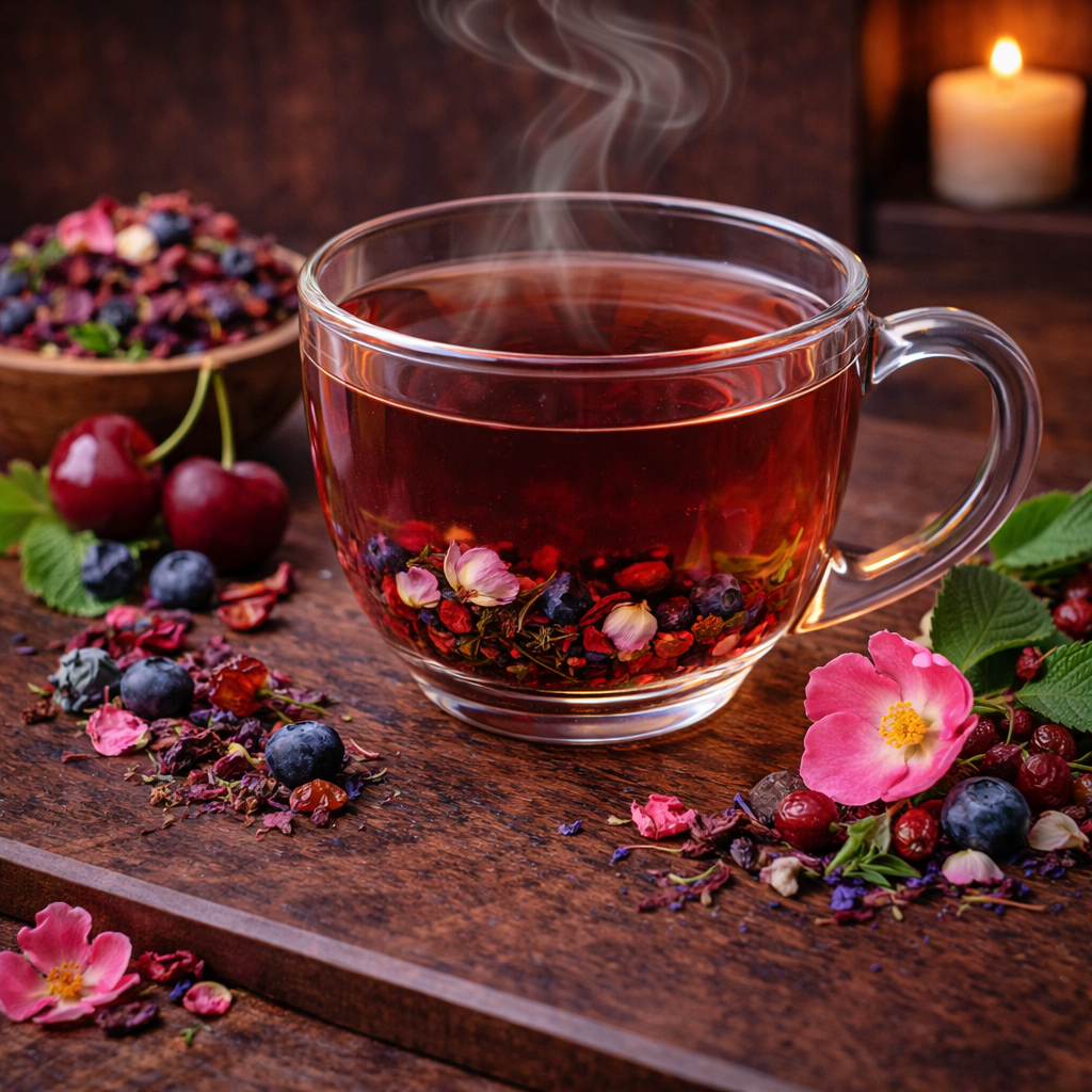 Herbal Tea Rose-Berries - Grandpa Joe's Chocolates