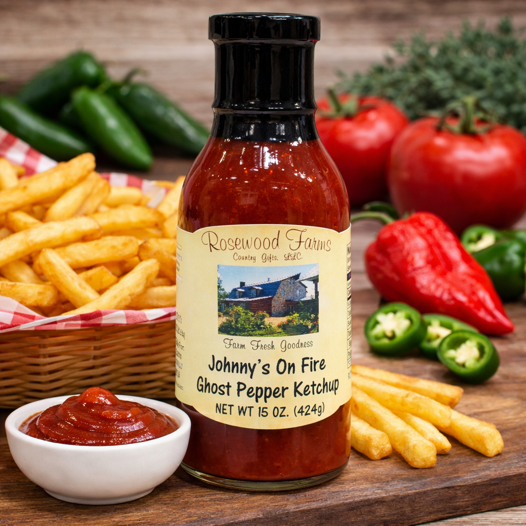 Johnny's on Fire Ghost Pepper Ketchup - Grandpa Joe's Chocolates