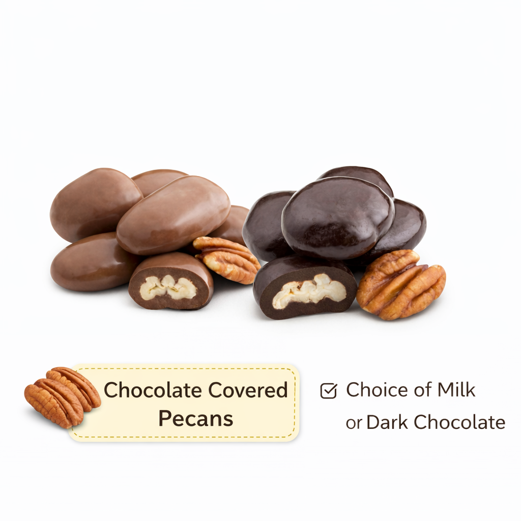 Chocolate Covered Pecans - Grandpa Joe's Chocolates