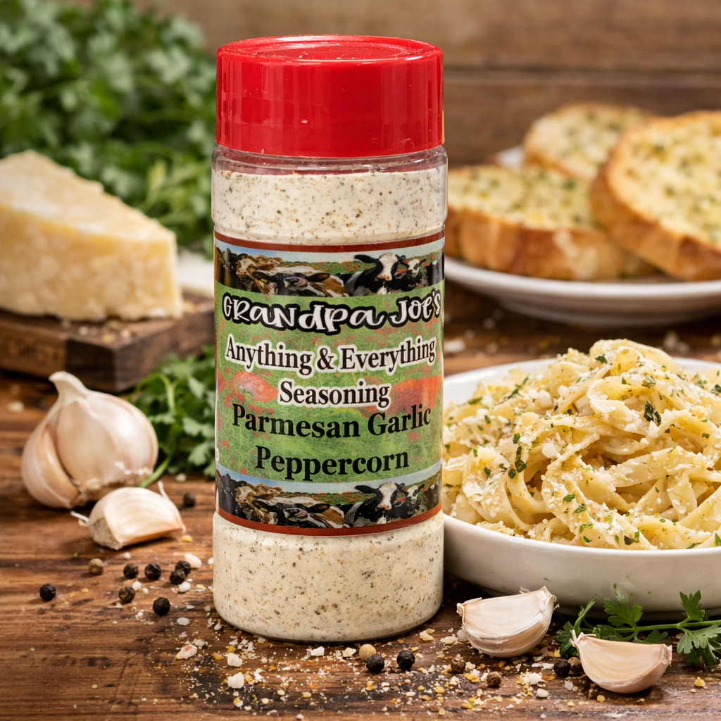Grandpa Joe's Parmesan Garlic Peppercorn Anything & Everything Seasoning - Grandpa Joe's Chocolates